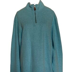 Cremieux Sweatshirt Front Zip Blue Men's Large